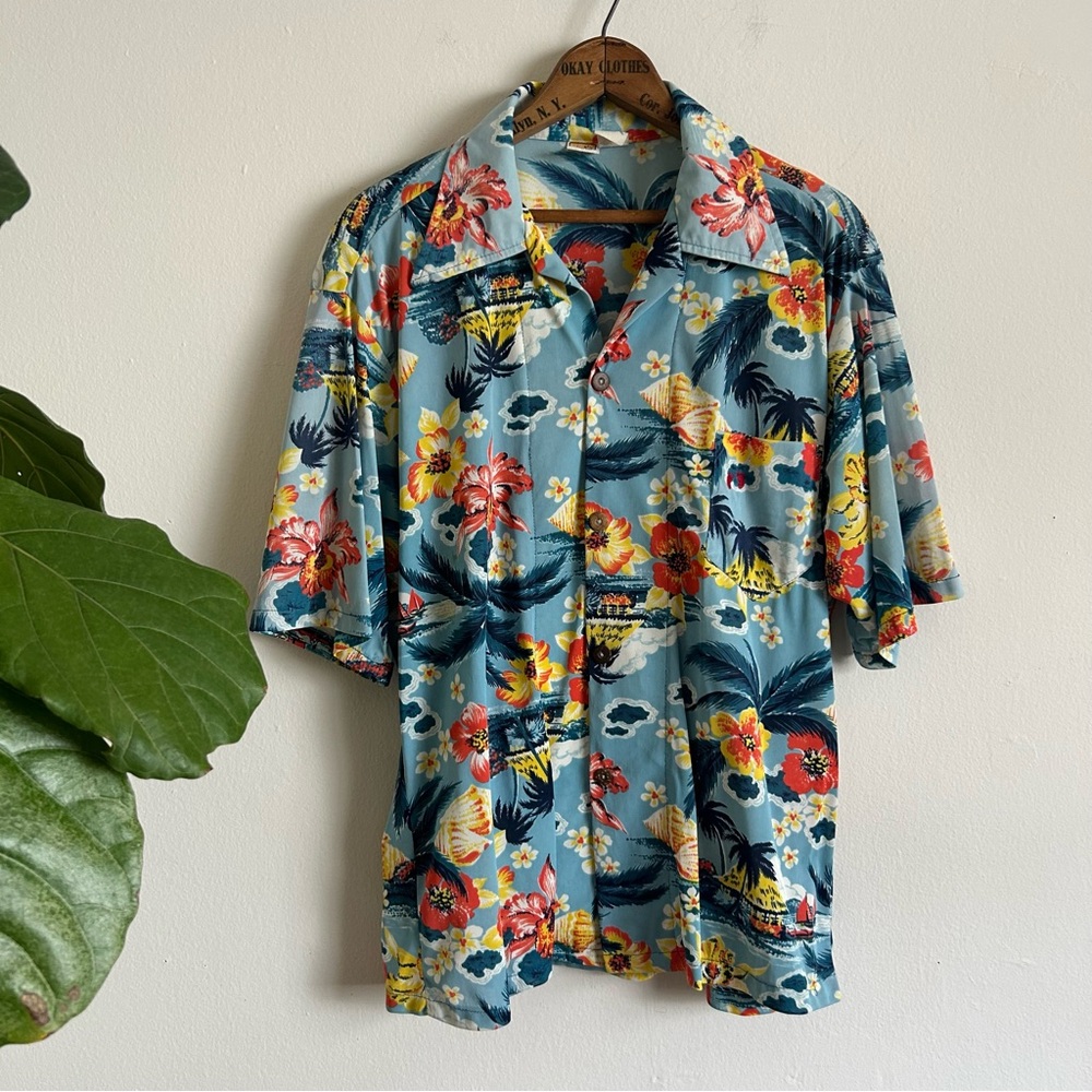 70's Hang Ten Hawaiian Shirt